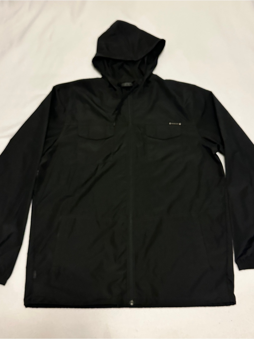 Oakley Men's Black Lightweight Hooded Shirt Jacket